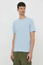 BOSS t-shirt férfi, sima - kék XL - answear - 24 990 Ft