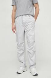 Calvin Klein nadrág férfi, szürke, egyenes - szürke M