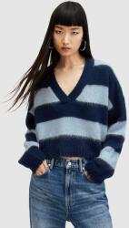 AllSaints gyapjúkeverék pulóver LOU CROP női - kék S
