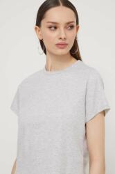 Abercrombie & Fitch pamut póló női, szürke - szürke XXS - answear - 9 990 Ft