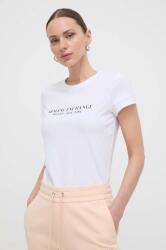 Giorgio Armani pamut póló női, fehér - fehér M - answear - 19 490 Ft