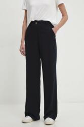 Answear Lab nadrág női, sötétkék, magas derekú széles - sötétkék S - answear - 25 990 Ft