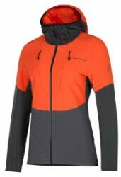 La Sportiva SESSION TECH HOODY Women Hanorac Carbon/Cherry Tomato S