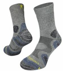 Northman Trekking Mid Merino Kid Șosete Šedá/Blue 28-30 EU