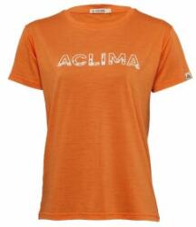 Aclima LightWool Tee Logo Women Tricou cu mânecă scurtă Aclima Orange Tiger L