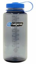 Nalgene Wide Mouth Sustain 1000 ml Sticlă Nalgene Gray w/Blue Cap, Happy Gene Sustain/5565-0146