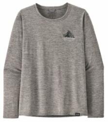 Patagonia Cap Cool Daily Graphic Shirt Lands Long Sleeve Women Tricou cu mânecă lungă Patagonia Chouinard Crest: Feather Grey S
