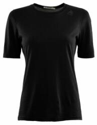 Aclima LightWool Undershirt Tee Women Tricou cu mânecă scurtă Aclima Jet Black XL