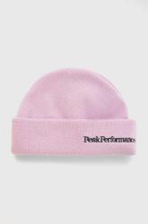 Peak Performance gyapjú sapka vastag, rózsaszín, gyapjú - rózsaszín L/XL
