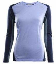 Aclima LightWool Sports Shirt Women Tricou cu mânecă lungă Aclima Purple Impr/NavyBlazer/NorthAtlantic XS