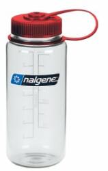 Nalgene Wide-Mouth 500 mL Sustain Sticlă Clear w/Red Cap, Sustain 682021-0335