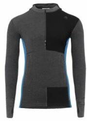 Aclima WarmWool Hood Sweater W/Zip Men Tricou cu mâneci lungi Marengo / Jet Black / Corsair S