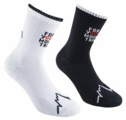 La Sportiva FOR YOUR MOUNTAIN SOCKS Șosete Black/White 35-37 EU