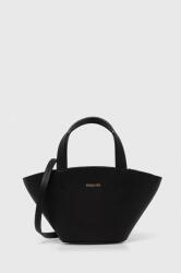 Patrizia Pepe bőr táska fekete, 8B0175 L095 - fekete Univerzális méret