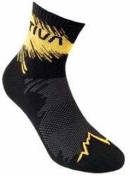 La Sportiva TRAIL RUNNING SOCKS Șosete Black/Yellow 35-37 EU