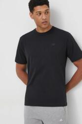 New Balance pamut póló fekete, férfi, nyomott mintás - fekete L