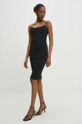 ANSWEAR ruha fekete, mini, testhezálló - fekete S - answear - 26 990 Ft
