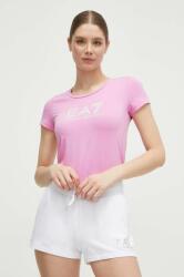 EA7 Emporio Armani t-shirt női, rózsaszín - rózsaszín S - answear - 17 990 Ft