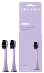 SEYSSO Capete de rezervă pentru periuța de dinți sonică, 2 buc. , violet - SEYSSO Color Lavender Professional Replacment Brush Heads 2 buc