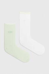 Calvin Klein zokni 2 db zöld, női - zöld Univerzális méret