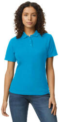 Gildan GIL64800-B3 SOFTSTYLE® LADIES' DOUBLE PIQUÉ POLO WITH 3 COLOUR-MATCHED BUTTONS (gil64800-b3sh-l)