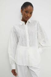 ANSWEAR pamut ing női, galléros, fehér, regular - fehér S - answear - 25 990 Ft