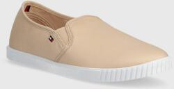 Tommy Hilfiger sportcipő CANVAS SLIP-ON SNEAKER bézs, női, FW0FW07806 - bézs Női 36