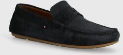 Tommy Hilfiger velúr mokaszin CASUAL SUEDE DRIVER sötétkék, férfi, FM0FM04998 - sötétkék Férfi 45