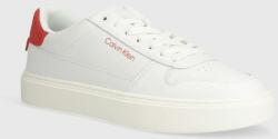 Calvin Klein bőr sportcipő LOW TOP LACE UP BSKT fekete, HM0HM01254 - fehér Férfi 43