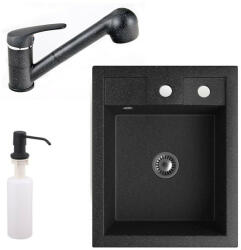 NERO Parma + Shower + dispenser black