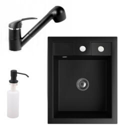 NERO Parma + Shower + dispenser mat black
