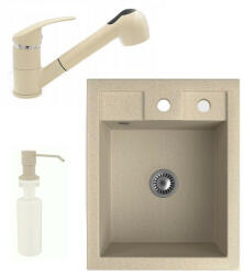 NERO Parma + Shower + dispenser beige
