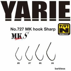 Yarie Jespa 727 MK Sharp #6 Barbless horog (Y727MKS06)