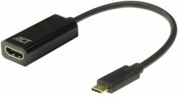 ACT AC7310 video átalakító kábel 0, 15 M USB C-típus HDMI A-típus (Standard) Fekete (AC7310)