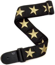 D'Addario Woven Guitar Strap Gold Star