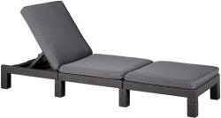 Keter DAYTONA állítható exkluzív polyrattan kerti nyugágy - grafit 17/408 (17-408)