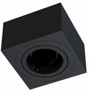 LED Labs Falon kívüli spot lámpatest CARO, négyzet, billenthető, fekete (IN-CARO-CZ)
