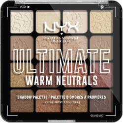 NYX Cosmetics NYX PM Ultimate Shadow paletta, 05 W meleg semleges, 12, 8 g (800897246501)