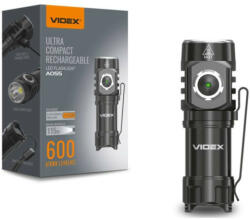 Videx LED akkumulátoros zseblámpa 600lm 5700K A055 (VLF-A055)