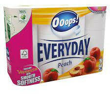 Ooops! ! Everyday toalettpapír barack illattal 3 rétegű - 24 tekercs