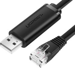UGREEN CM204, USB - RJ45 konzolkábel hálózati eszközökhöz, 1, 5 m (fekete) - pixelrodeo