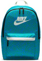 Nike Nike, Heritage uniszex hátizsák elöl cipzáros zsebbel, Zöld, Kék (FN0785-406)