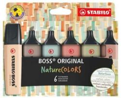 STABILO Textmarker Boss Original Nature Colors, 6 culori/set, Stabilo SW70622
