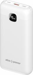AlzaPower Garnet 20000mAh Power Delivery, 22, 5 W, fehér (APW-PBG20PDW)