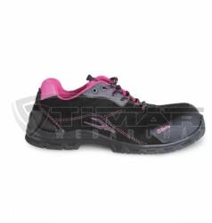 Makita Munkavédelmi női cipő 072140141 BETA 7214LN/41 S1P SRC fekete vízálló hasított bőr cipő orrvédő (072140141)