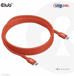 Club 3D CAC-1515 cabluri USB 4 m USB 2.0 USB C Portocală, Roşu (CAC-1515)