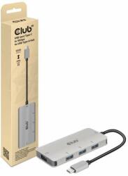 Club 3D CSV-1547 hub-uri de interfață USB 3.2 Gen 2 (3.1 Gen 2) Type-C 10000 Mbit/s Negru, Argint (CSV-1547) (CSV-1547)