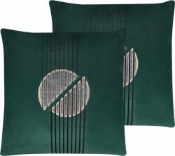 Shumee Set 2 Perne Velour 45 x 45 cm Verde CEROPEGIA (291294)