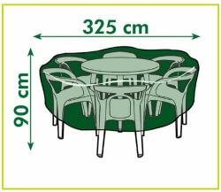 Husă de protecție pentru mobilier de grădină Nature pentru mese rotunde 325 x 325 x 90 cm (6030601 - 6030601)