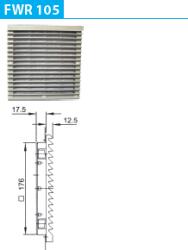 Ergom Filtru ventilator Ergom FWR 105 (R37RC-01010100301) (R37RC-01010100301)